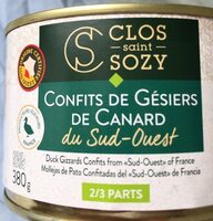 Confits de Gesiers de canard
