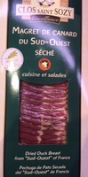 Magret de canard du S-O, séché