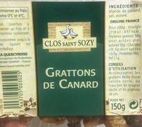 Grattons de Canard