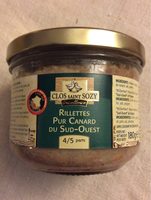 Rillettes pur canard Sud-ouest