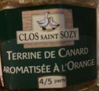 Terrine de canard aromatisée àl'orange