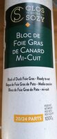 Bloc de foie gras de canard mi cuit