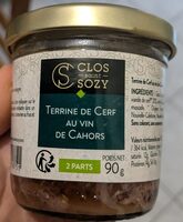 Terrine de cerf au vin de Cahors