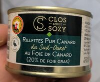 Rillettes pur canard du Sud-Ouest au foie de canard