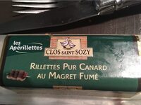 Rillettes pures canard au magret fumé