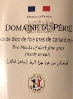 Duo de bloc de foie gras de canard mi-cuit