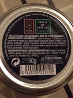Perle d'alginate pasteurisée à base de purée de mangue