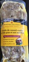 Viande de canard confite au foie grad et morilles
