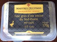 Foie gras d’oie entier du sud ouest mi-cuit