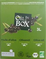 Huile d'olive vierge extra Bio - Oil in box