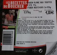 Boudin blanc aux truffes
