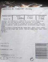 Saucisses de Francfort