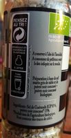 Gros sel de Guérande séché et poivre noir concassé bio