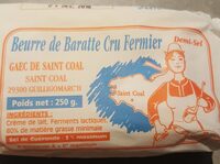 Beurre de Baratte Cru Fermier Demi-sel