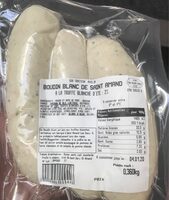 Boudin blanc de saint amand à la truffe blanche d'été 2%