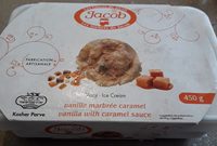 Glace vanille marbré caramel