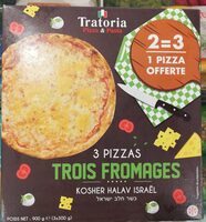 3 Pizzas trois fromages