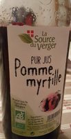 Pur jus de pomme myrtille