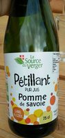 Pétillant pur jus Pomme de Savoie