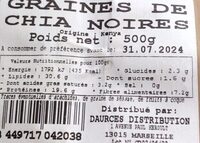 Graines de chia noires