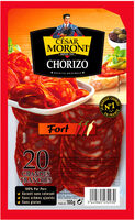 Chorizo fort MORONI, 20 grandes tranches