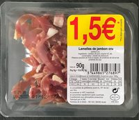 Lamelles de jambon cru