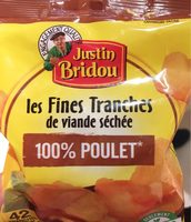 Fines tranches de poulet séché