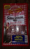Saucisson sec, tranches fines