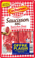 Saucisson sec tranches fines