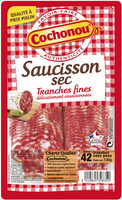 Saucisson sec tranches fines