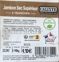 Jambon sec supérieur