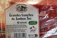 Grandes tranches de jambon sec