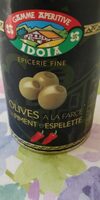 Olive à la farce de piment d'Espelette