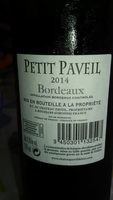 Petit Paveil 2014 Bordeaux