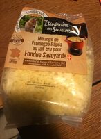 Mélange de fromages râpés au lait cru pour fondue savoyarde