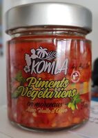 Piments végétariens en morceaux avec huile d olive