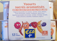 Yaourts sucrés aromatisés