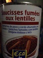 Saucisses aux lentilles éco+