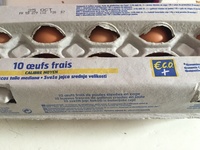 10 œufs frais calibre moyen