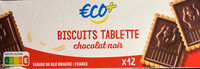 Biscuits tablette chocolat noir