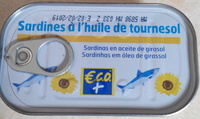 Sardines à l'huile de tournesol
