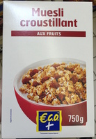 Muesli croustillant aux fruits