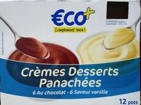 Crèmes desserts panachées