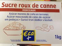 Sucre roux de canne en morceaux