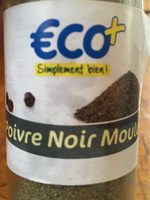 Poivre noir moulu eco+
