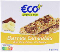 Barres céréales Chocolat au lait - Banane