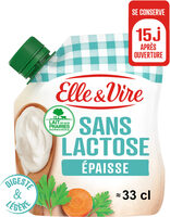 Elle & vire epaisse legere sans lactose 4%mg poche 338g