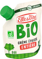 Elle & vire creme entiere epaisse bio 30%mg poche 324g