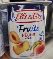 Elle & vire desserts lactes fruits peche