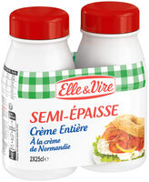 La Crème Entière Semi-Epaisse Bouteille 30% MG